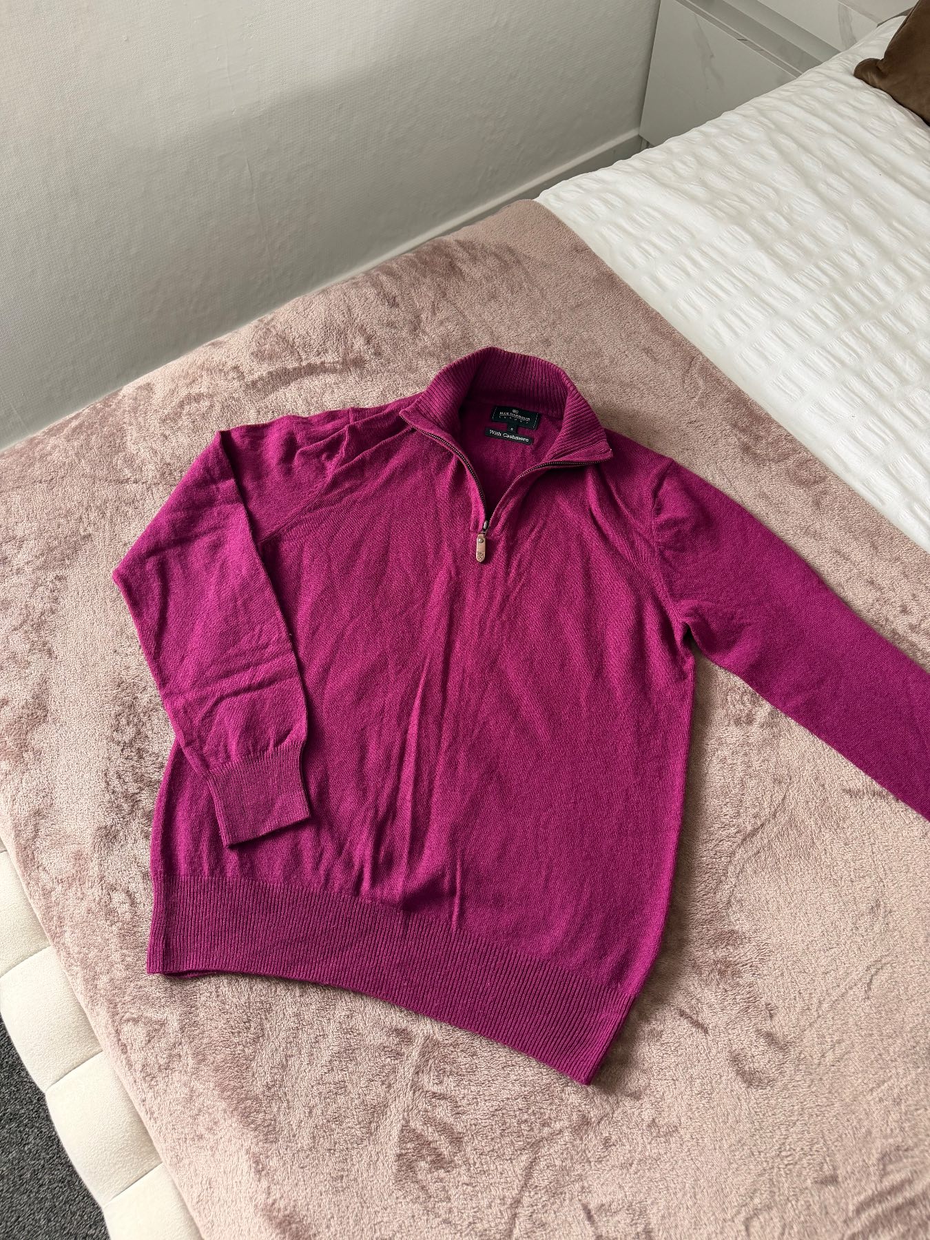 M&S purple cashmere blend jumper S