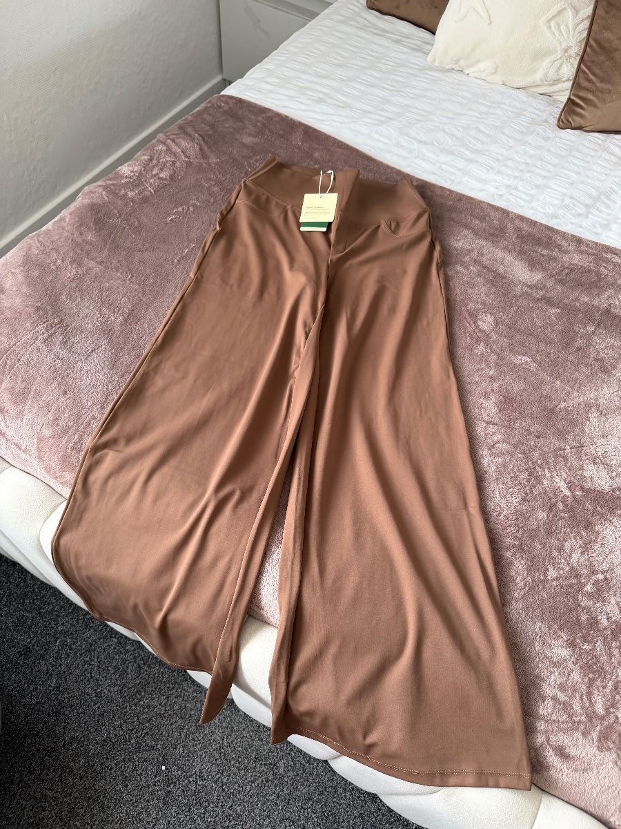 Halara brown wide leg legging trousers M BNWT