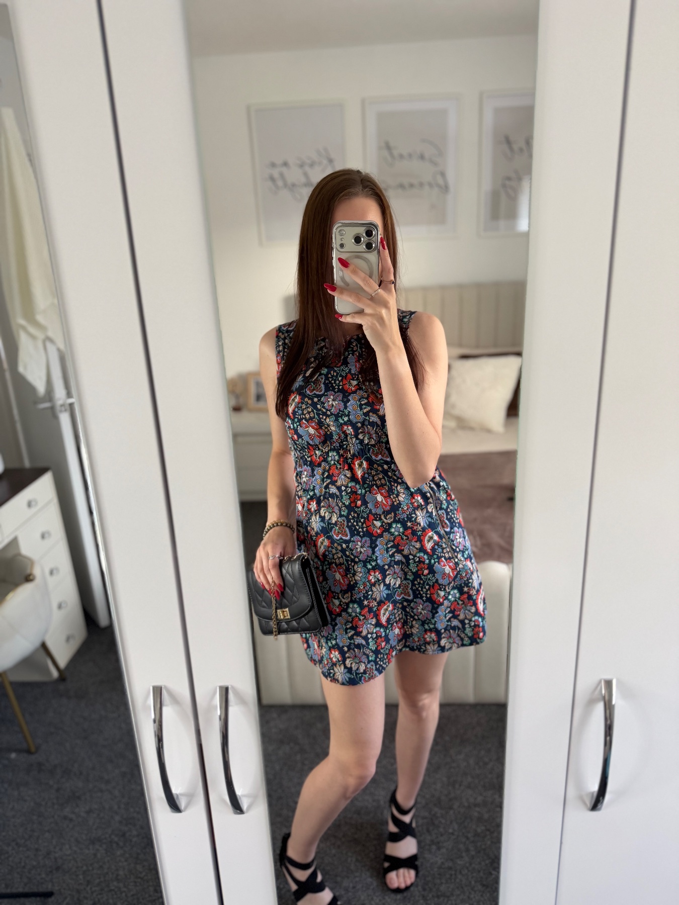 Mela London short floral summer dress UK8