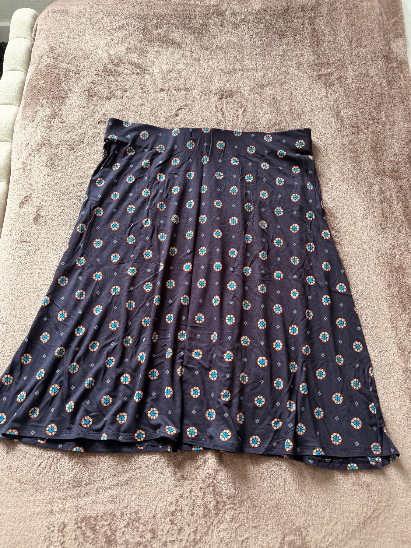 Navy Classic knee length skirt
