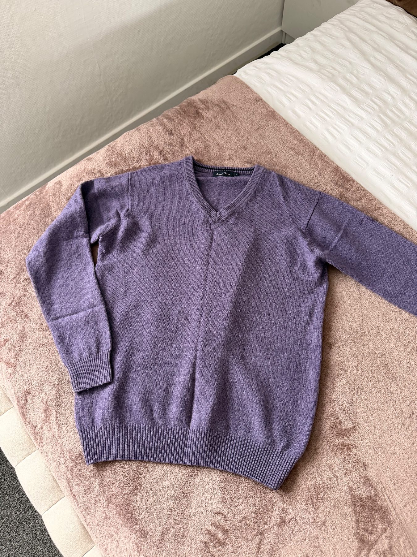 James Pringles purple 100% wool jumper M