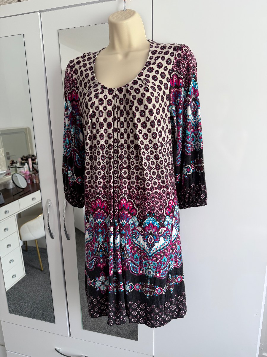 Phase Eight Boho 3/4 sleeves dress 8