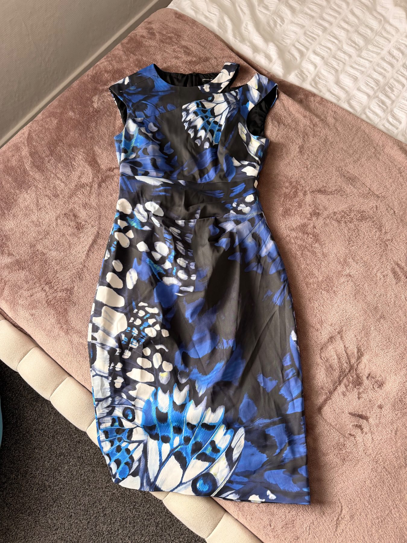 Karen Millen blue midi dress UK10