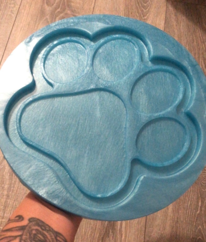 Huge paw shape sillicone mould for resin crafts