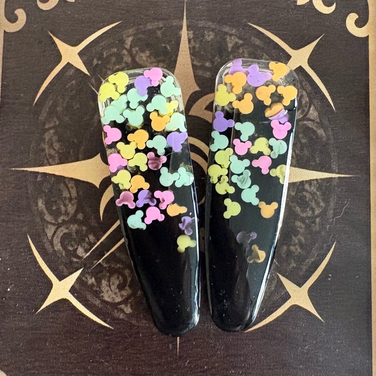 2 x mini mouse hair clip slides