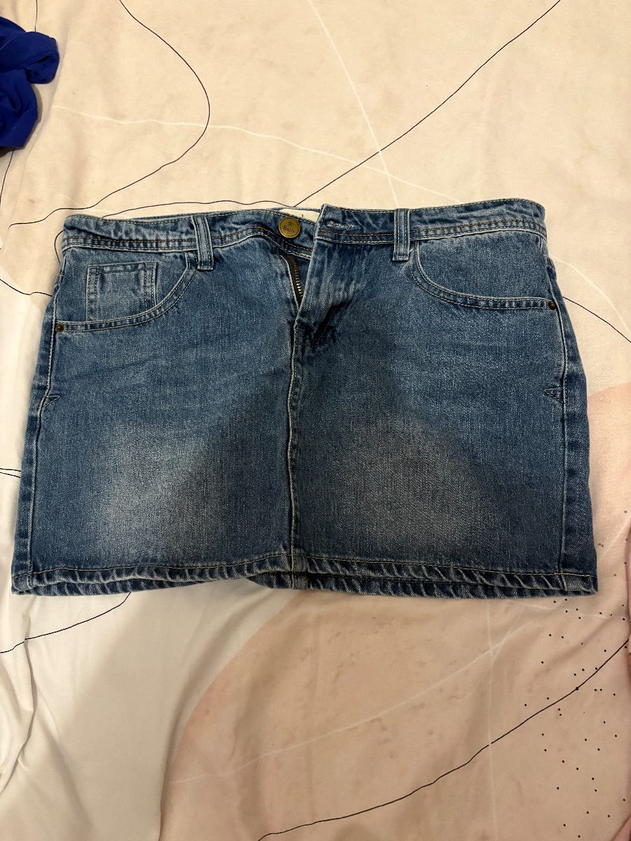 Hush denim mini skirt