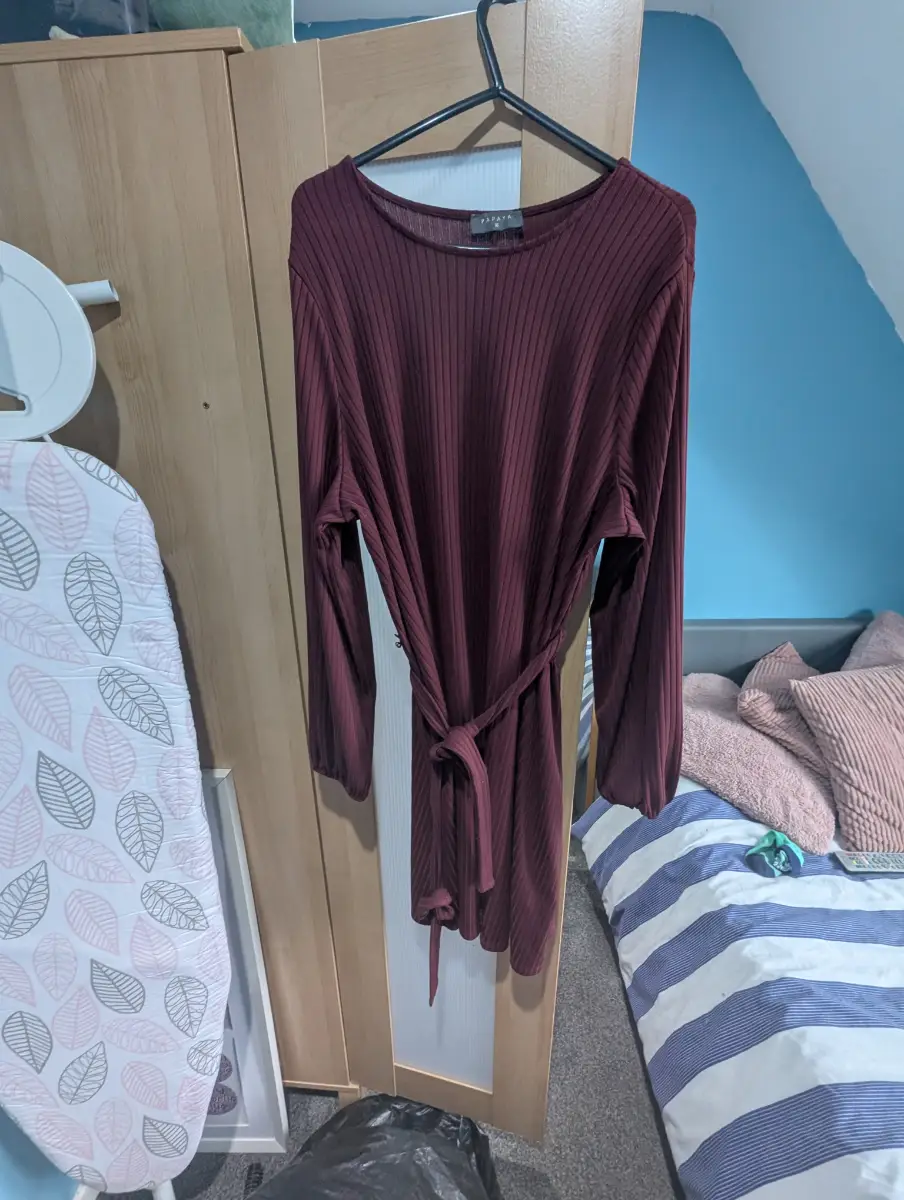 Burgundy dress