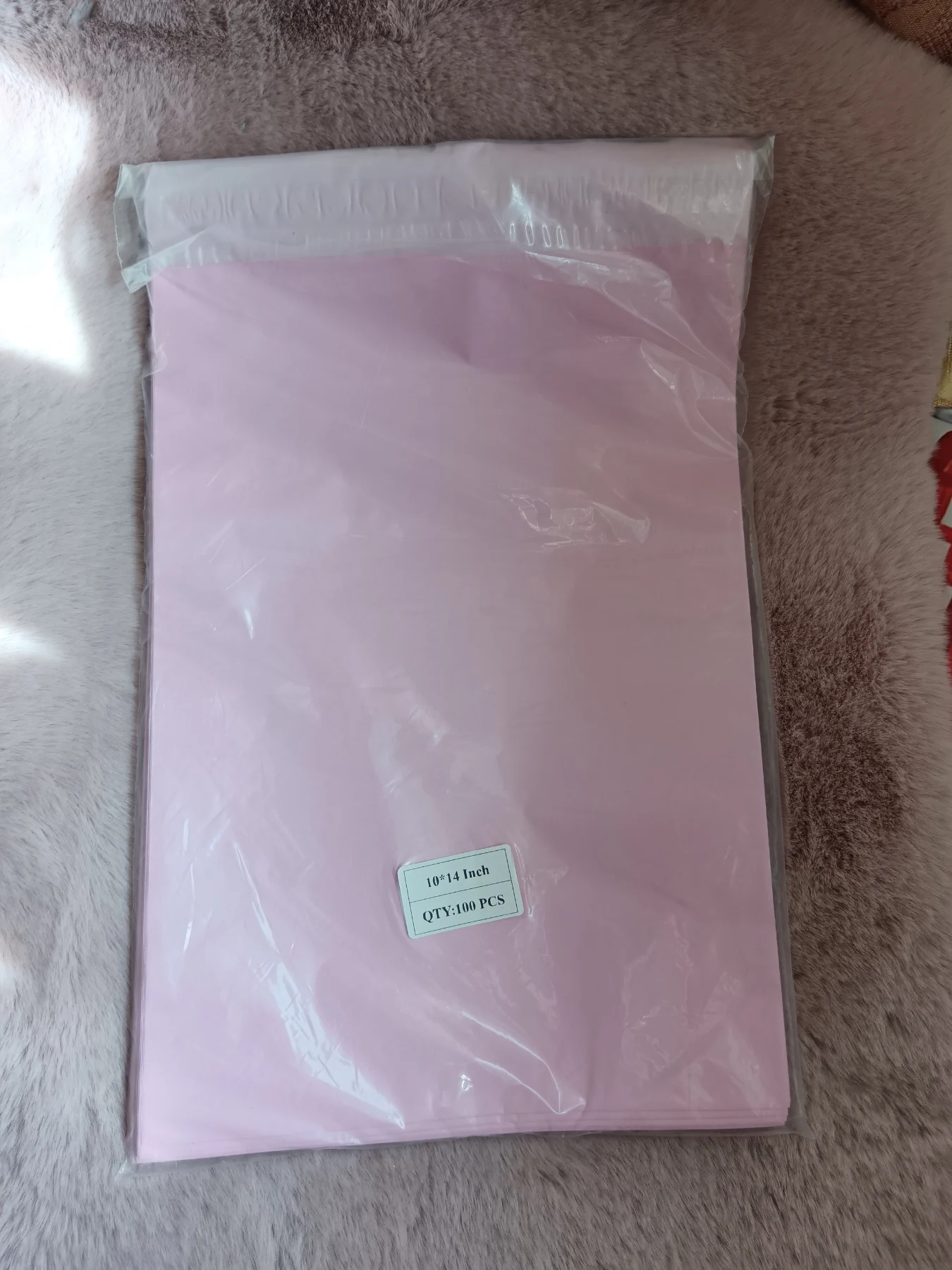 10x14 rose 100 Mailing bags