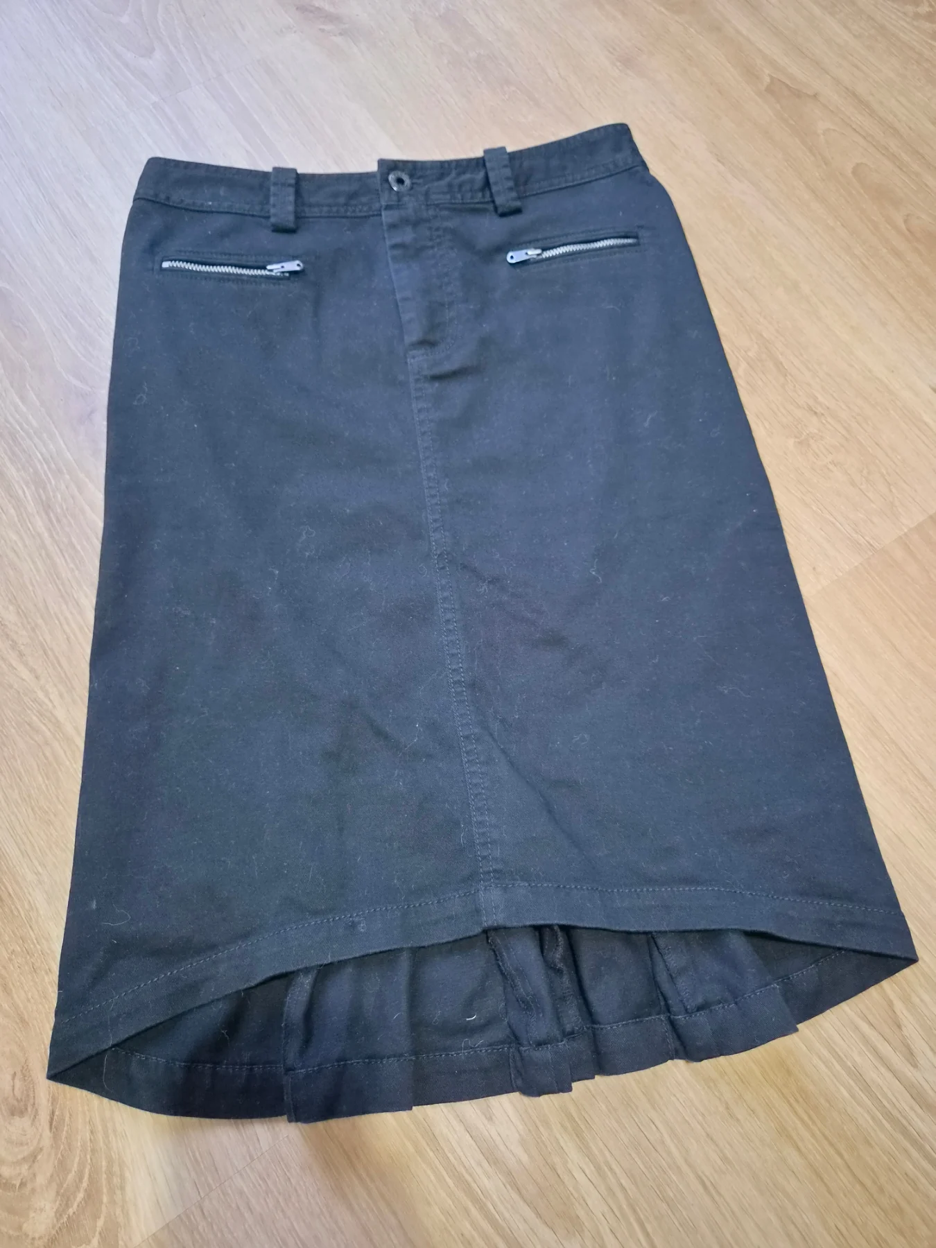 Ralph Lauren Polo Jeans Black Denim/Cotton Skirt – Size 27 (UK 8/10)