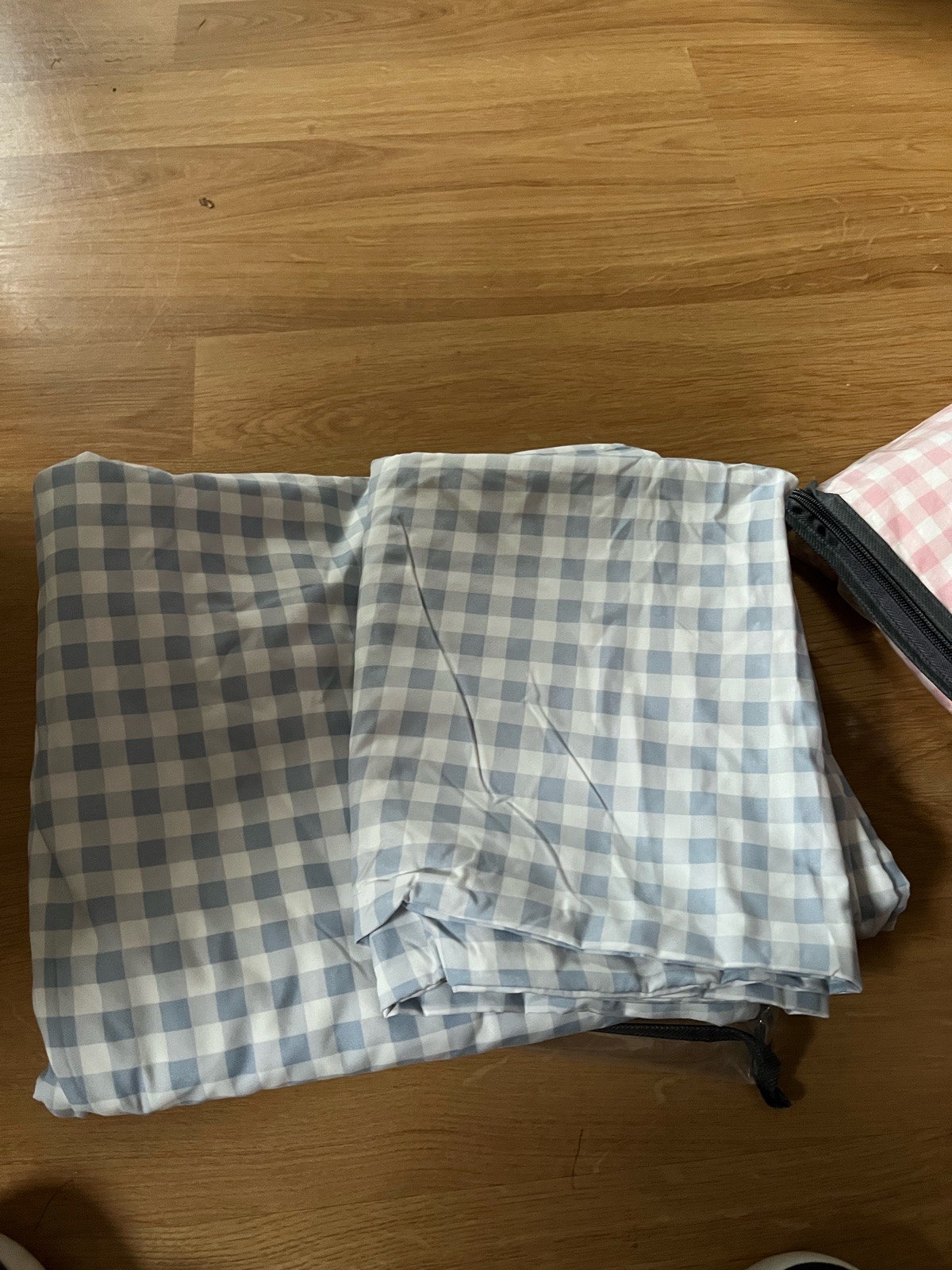 Blue single quilt cover
