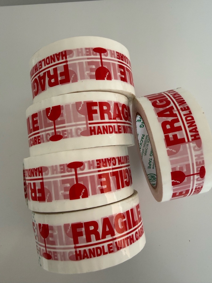 5x Fragile tape for warning packaging