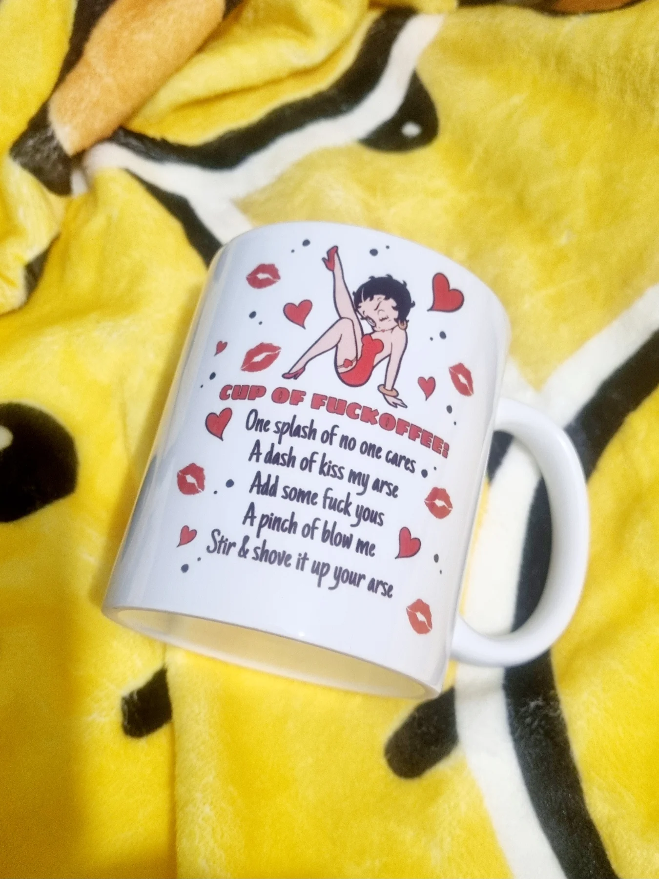 Funny Betty boop mug