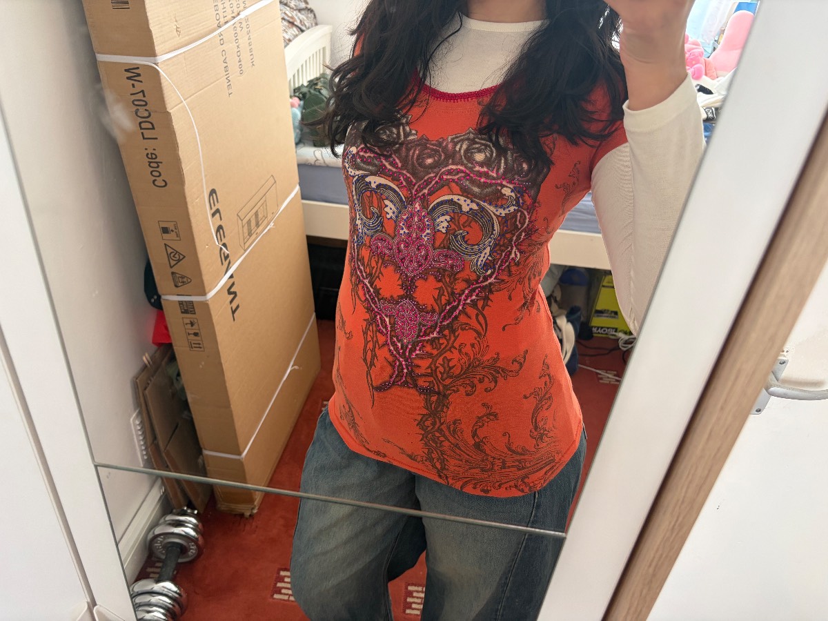 Vintage Rosio Y2K McBling Cyber Baby Tee