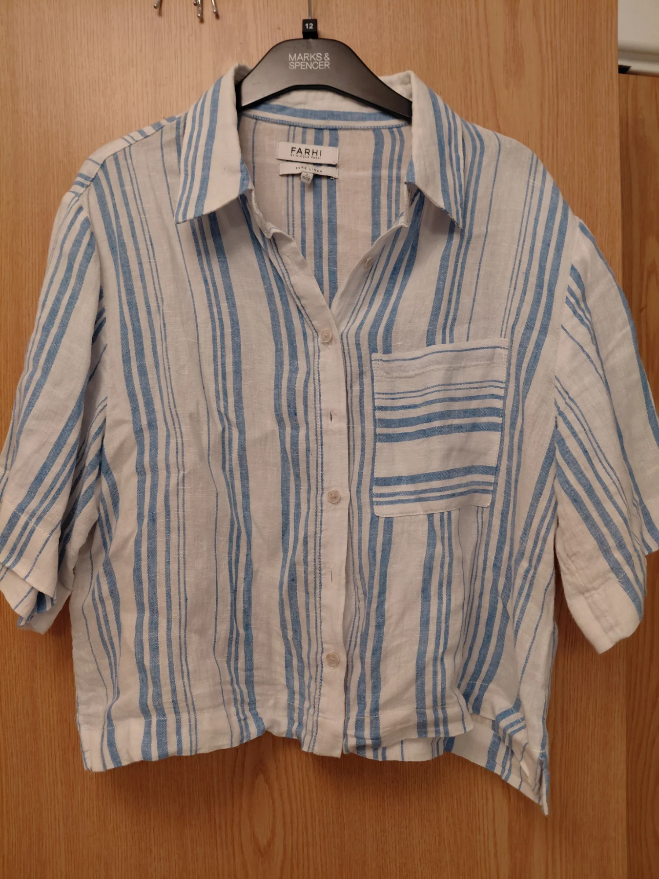 Nicole FARHI linen shirt size small.