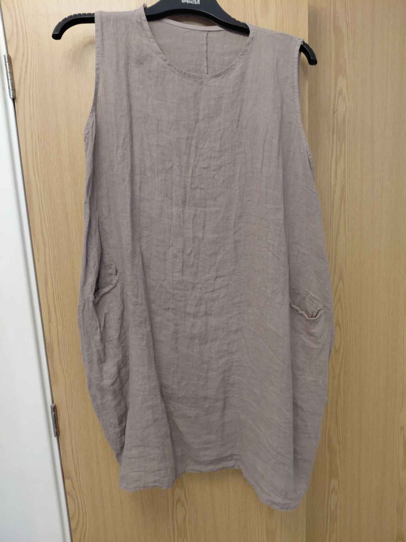 Very light weight linen dress ..one size