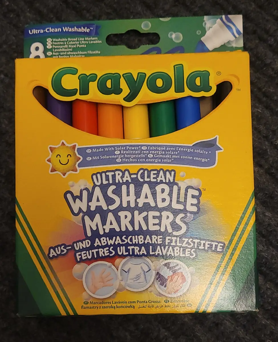 Crayola Ultra-Clean Washable Markers – 8 Vibrant Colours