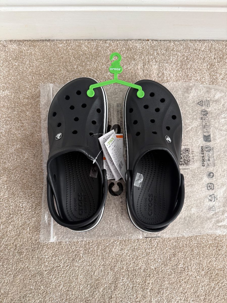 Crocs Classic: Black, Size Men 8 Women 9