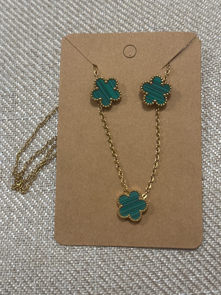 Unbranded Four-Leaf Clover Jewelry Set