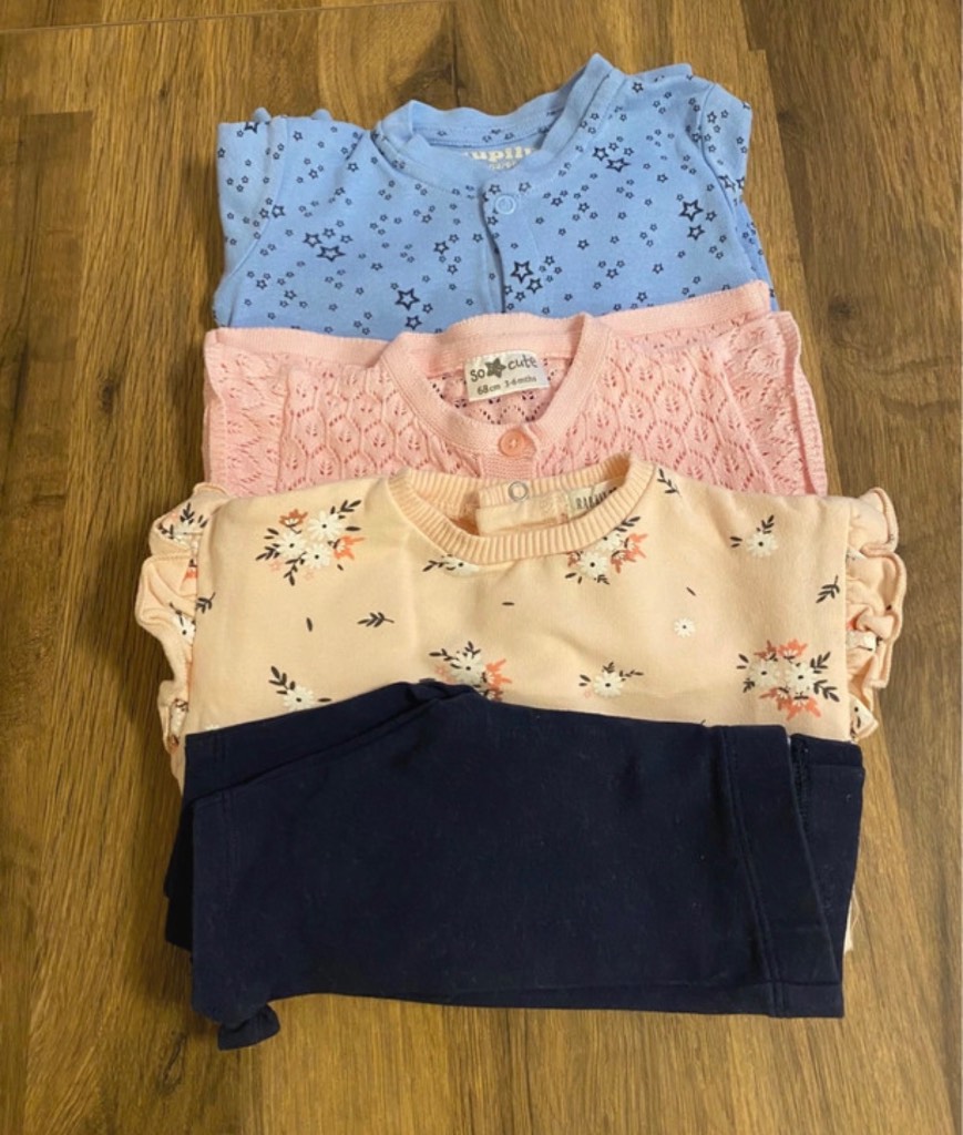 Baby Girl Clothes Bundle (3-6 Months) : 4 Pieces