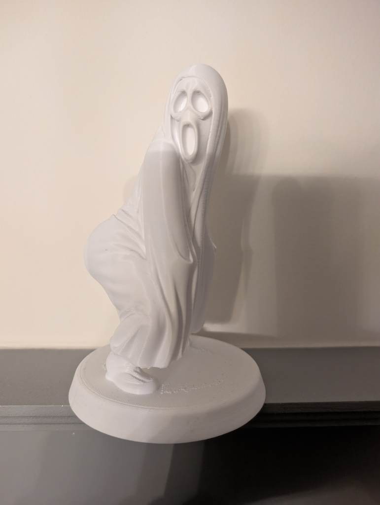 Twerking ghostface scream ornament statue