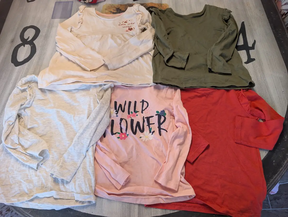 Girls long sleeve top bundle