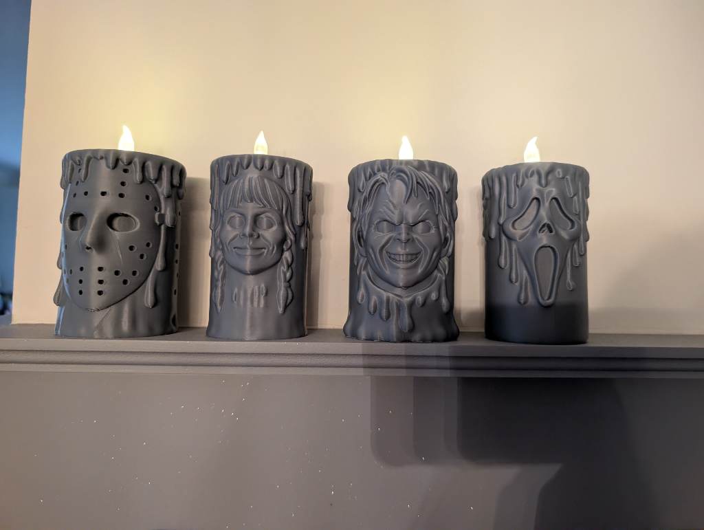Halloween horror candle set
