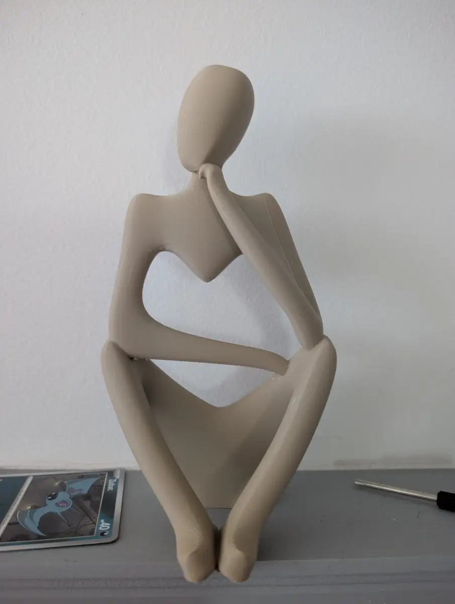 Ornament inspired by the thinker abstract