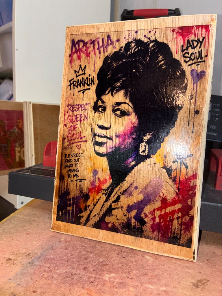 Aretha Franklin wall plaque