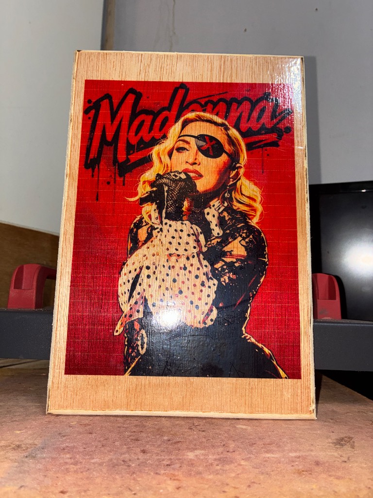 Madonna wall plaque