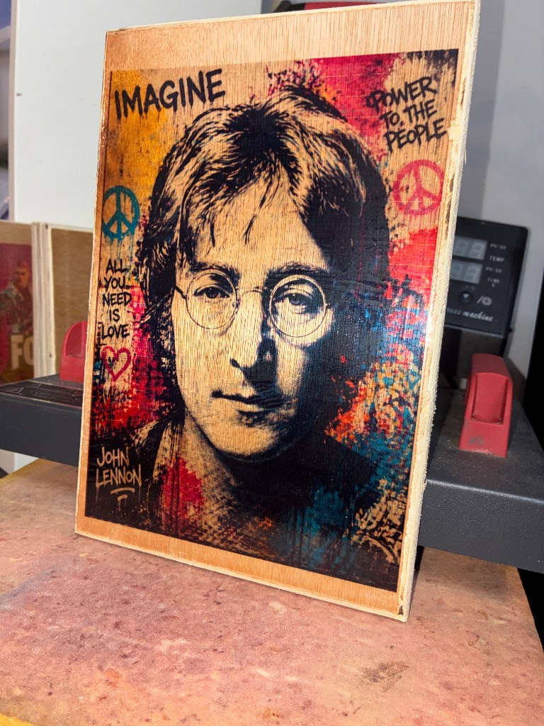 John Lennon wall plaque