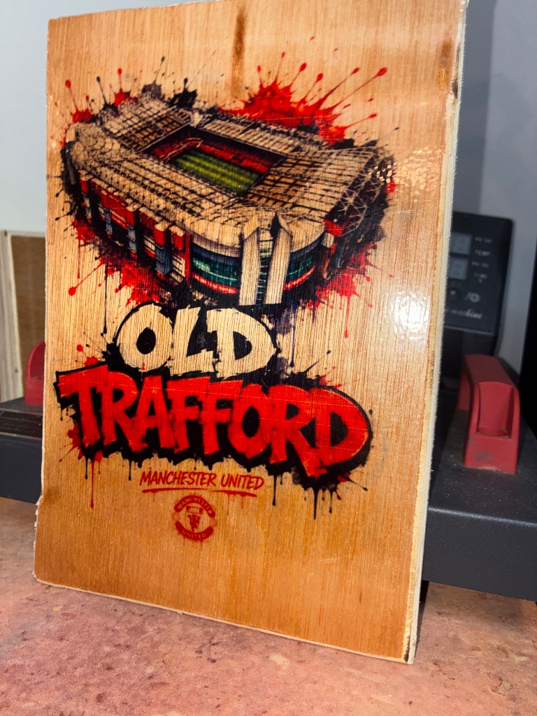 Old Trafford wall plaque