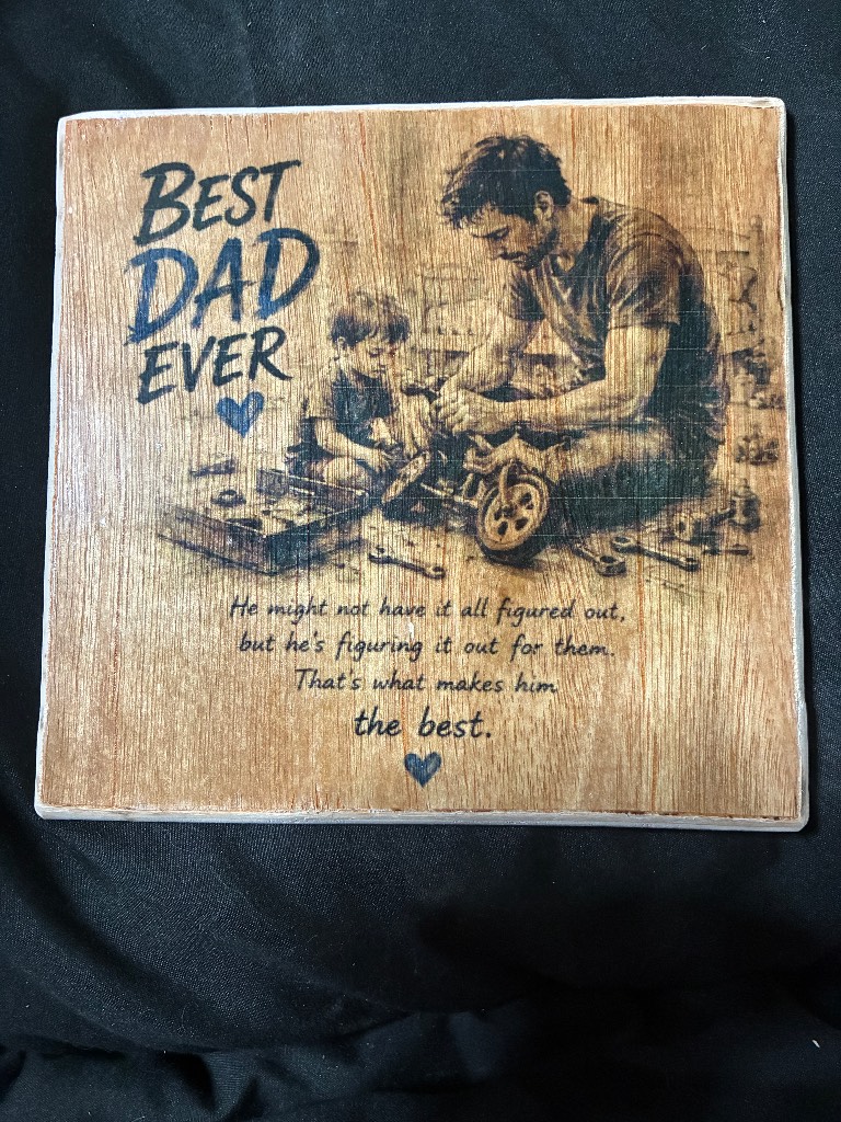 Best dad ever plaque