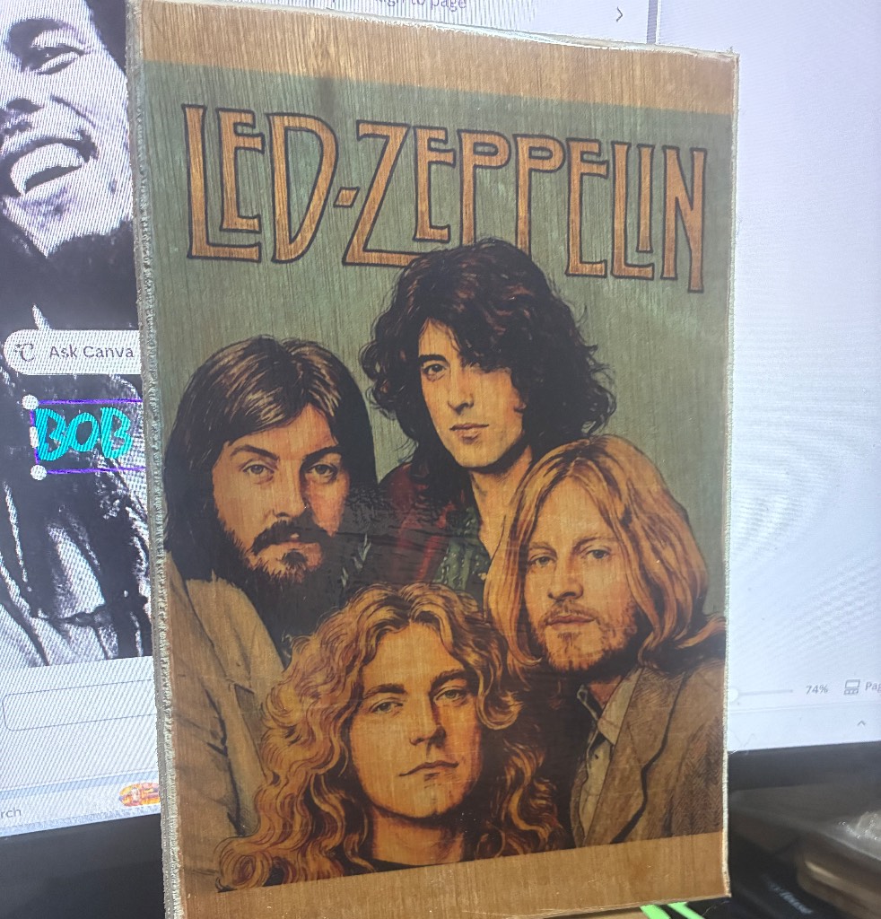 Led Zeppelin wall plaque
