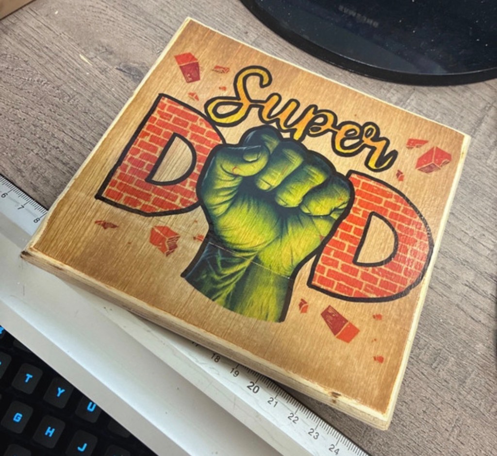 Super dad plaque
