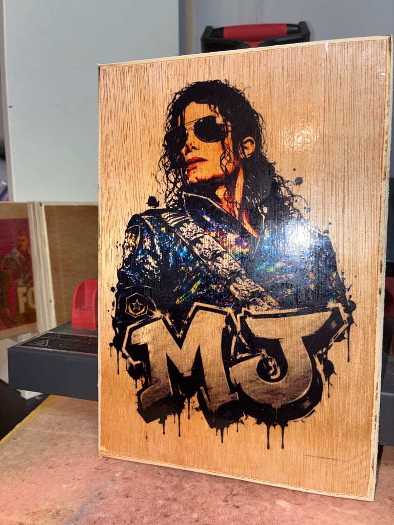 Micheal Jackson wall plaque