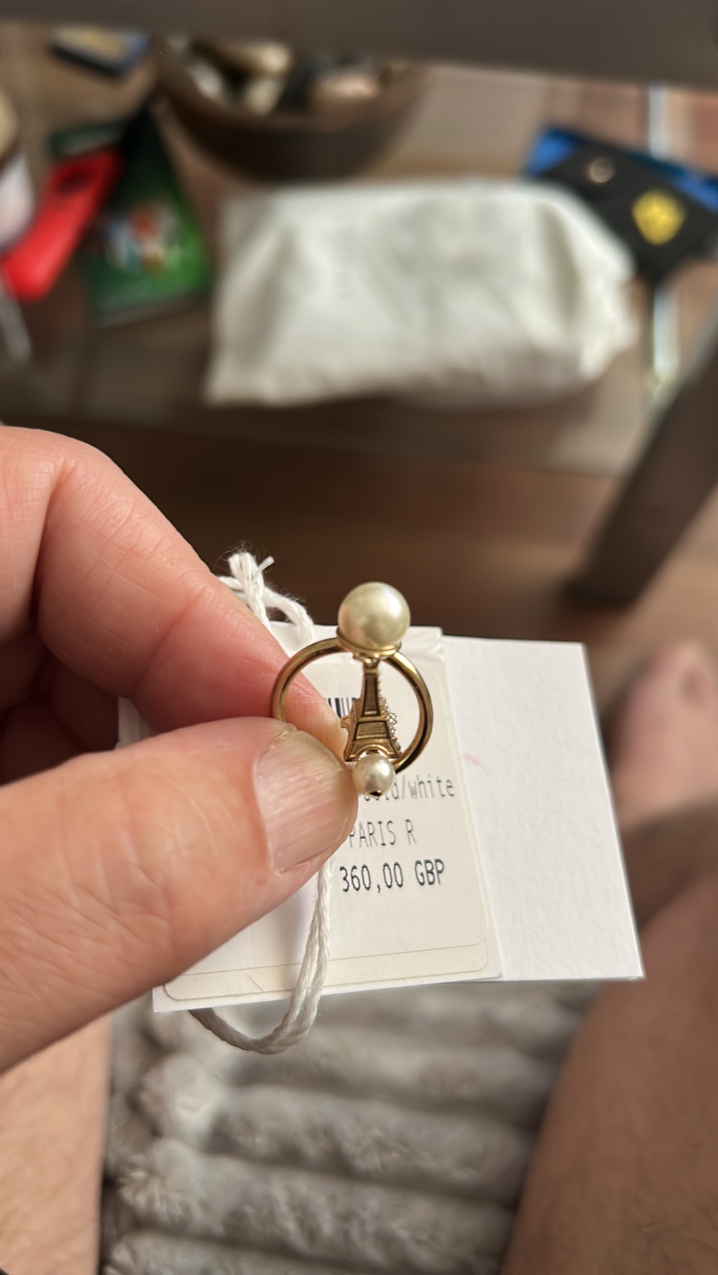 Dior tribales Eiffel Tower ring