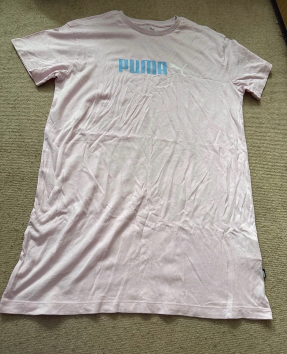 Girls Pink Puma Top - Age 13-14 Years