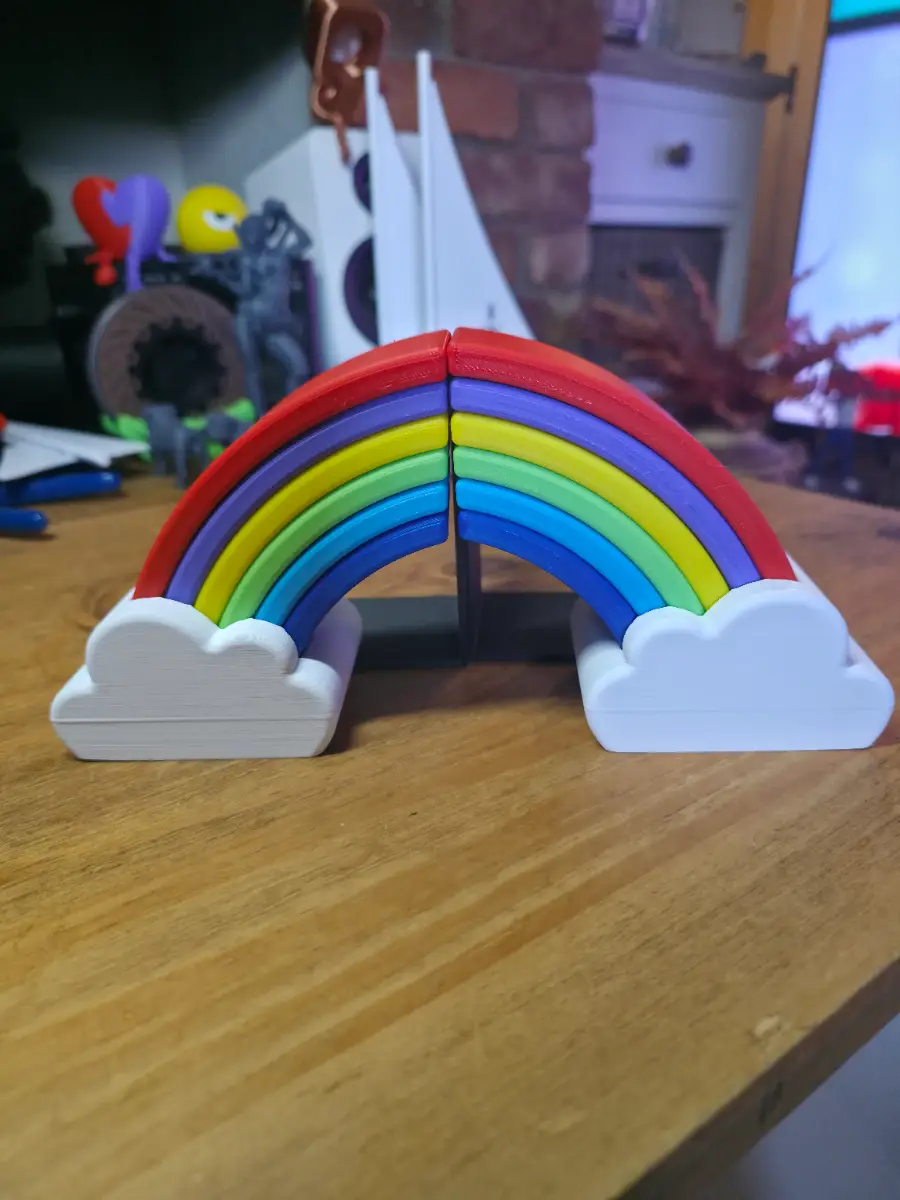 Rainbow book ends