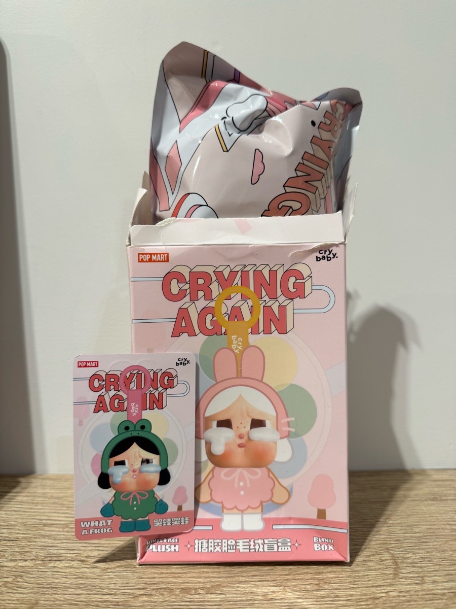 Cry Baby Plush Keychain (Frog)