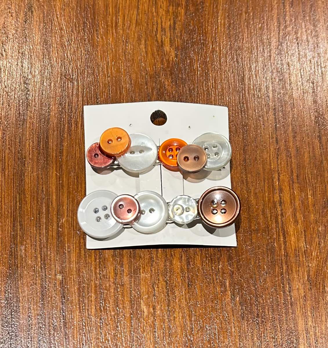 Button Hair Clip