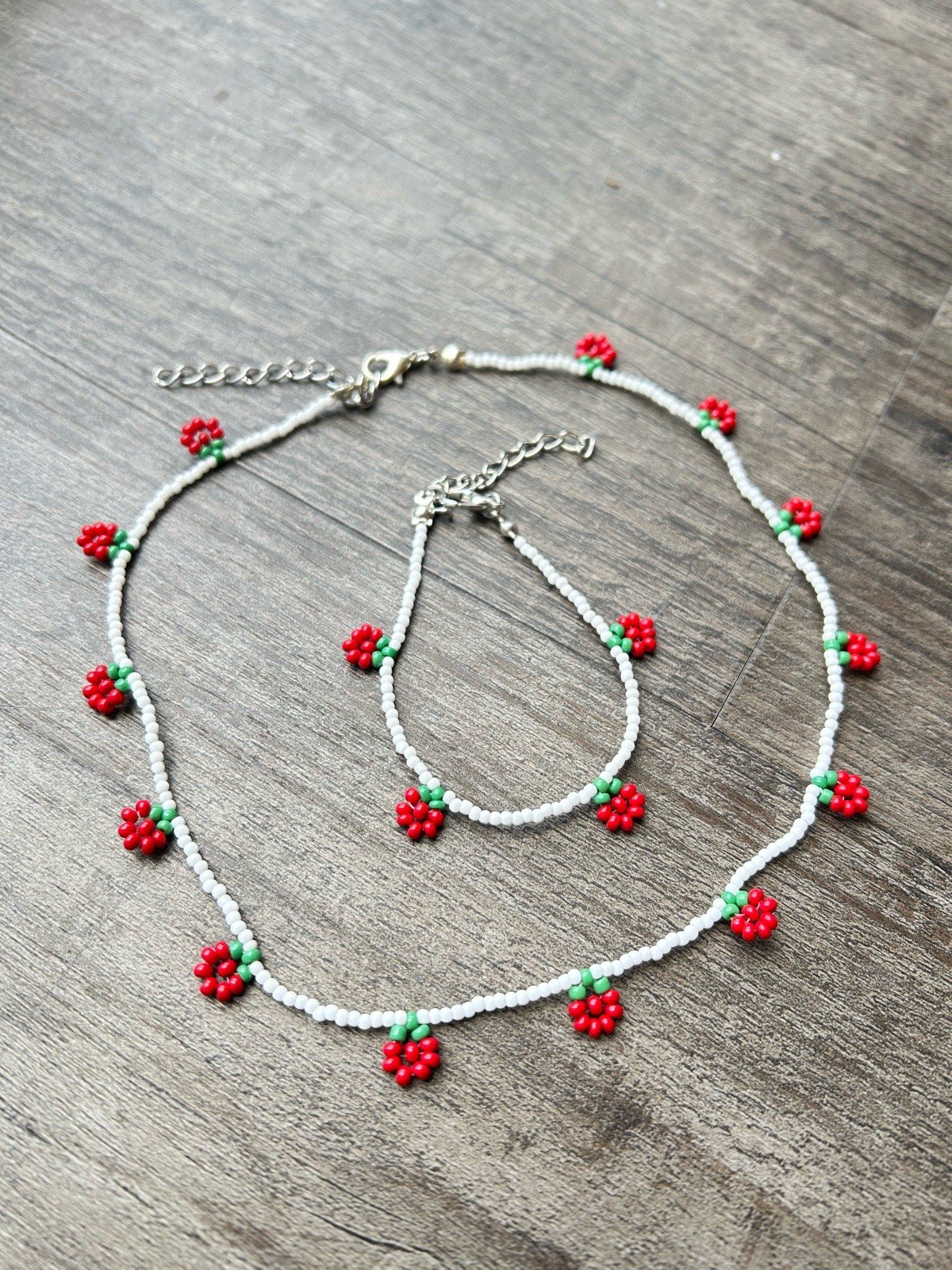 Handmade Strawberry Jewellery set