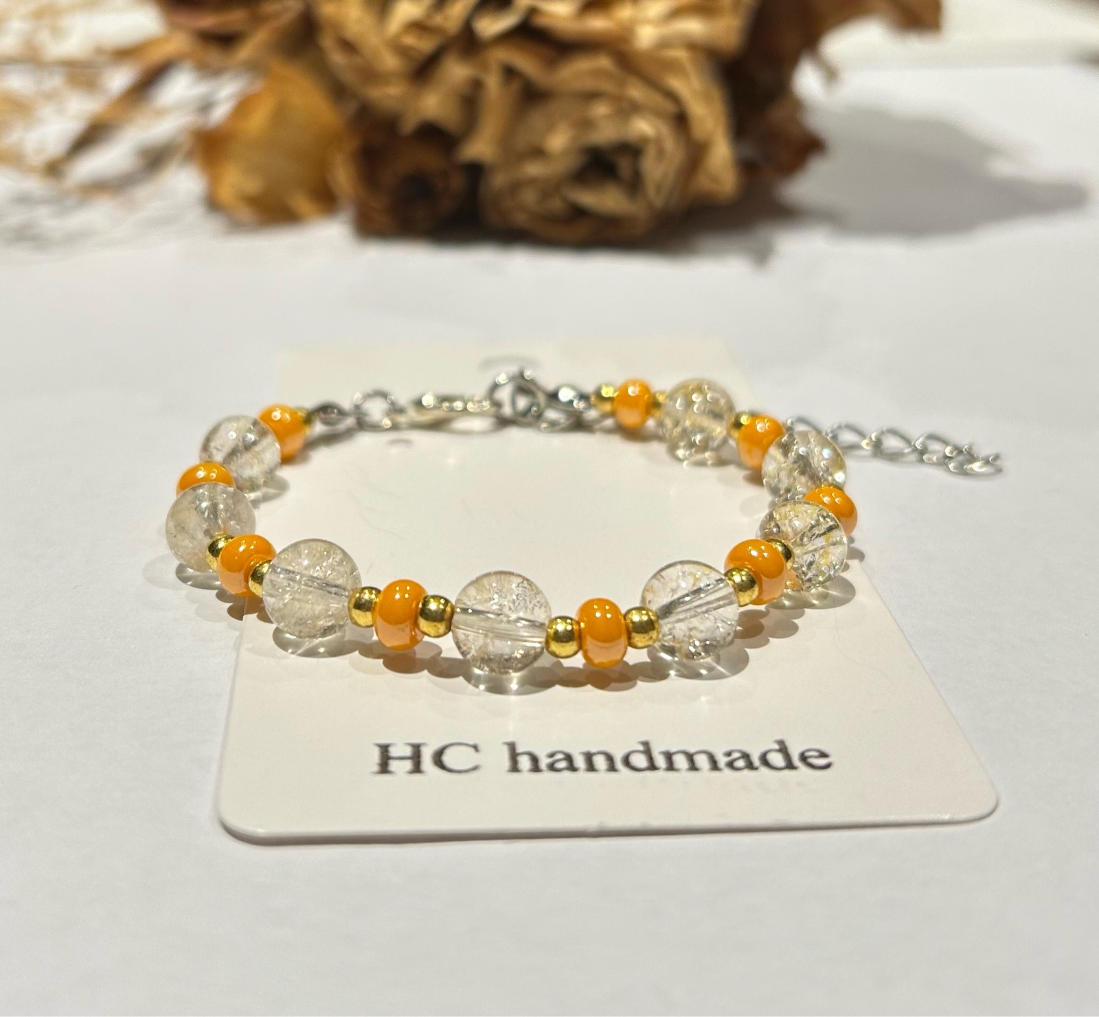 Handmade Orange Bracelet