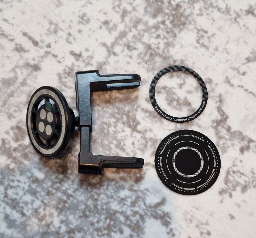 Round Car Air Vent Phone Holder 360° One-Hand Operation Black B22