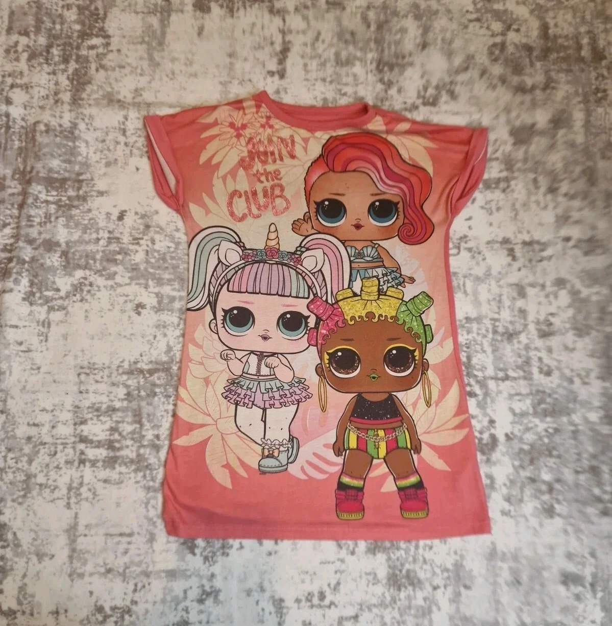 LOL Surprise Girls Pink Character Night Dress Age 7–8 Years B10