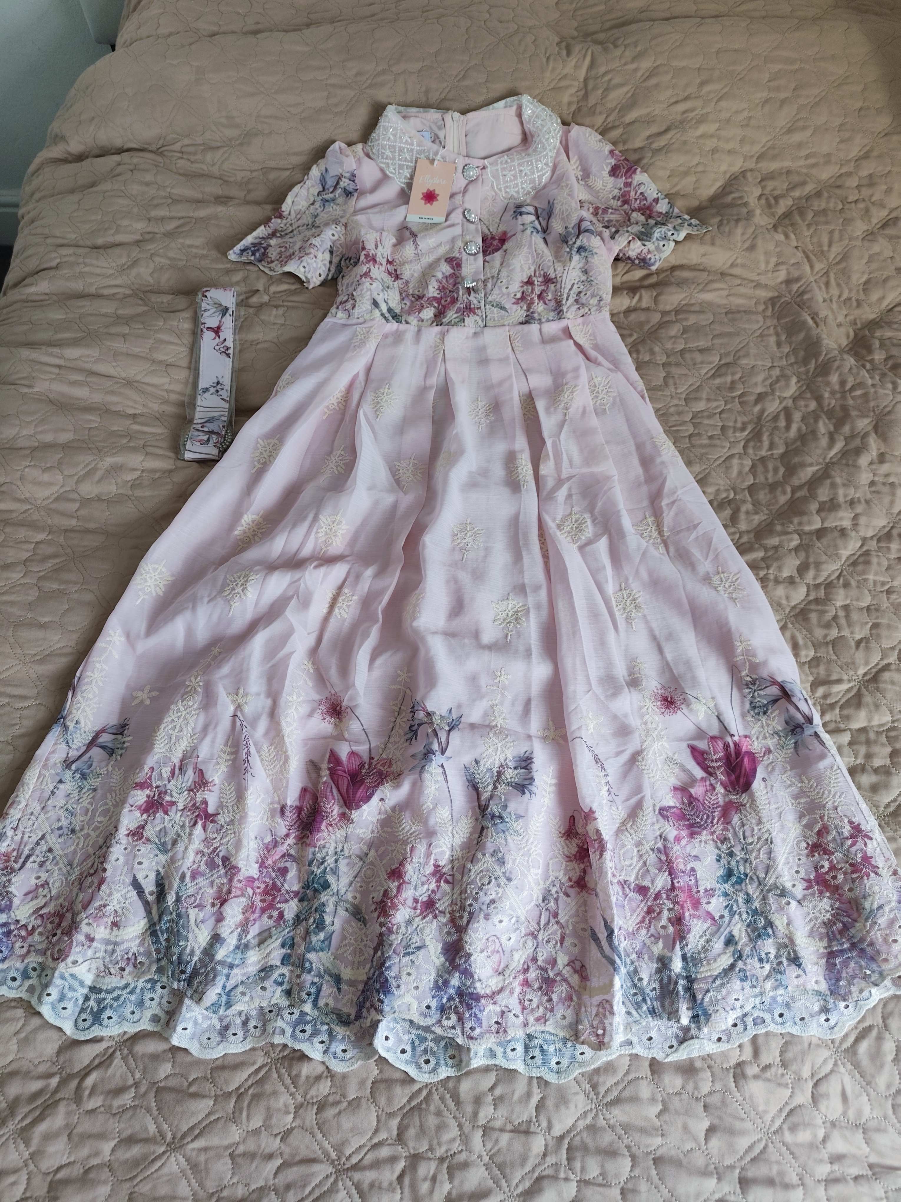 beautiful pink dress