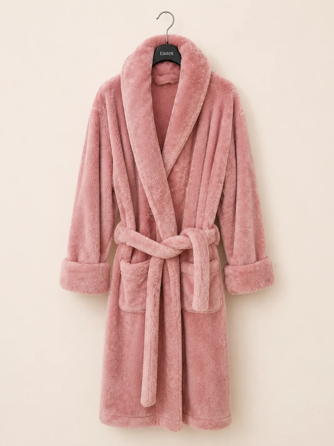 George pink fluffy bathrobe - size S