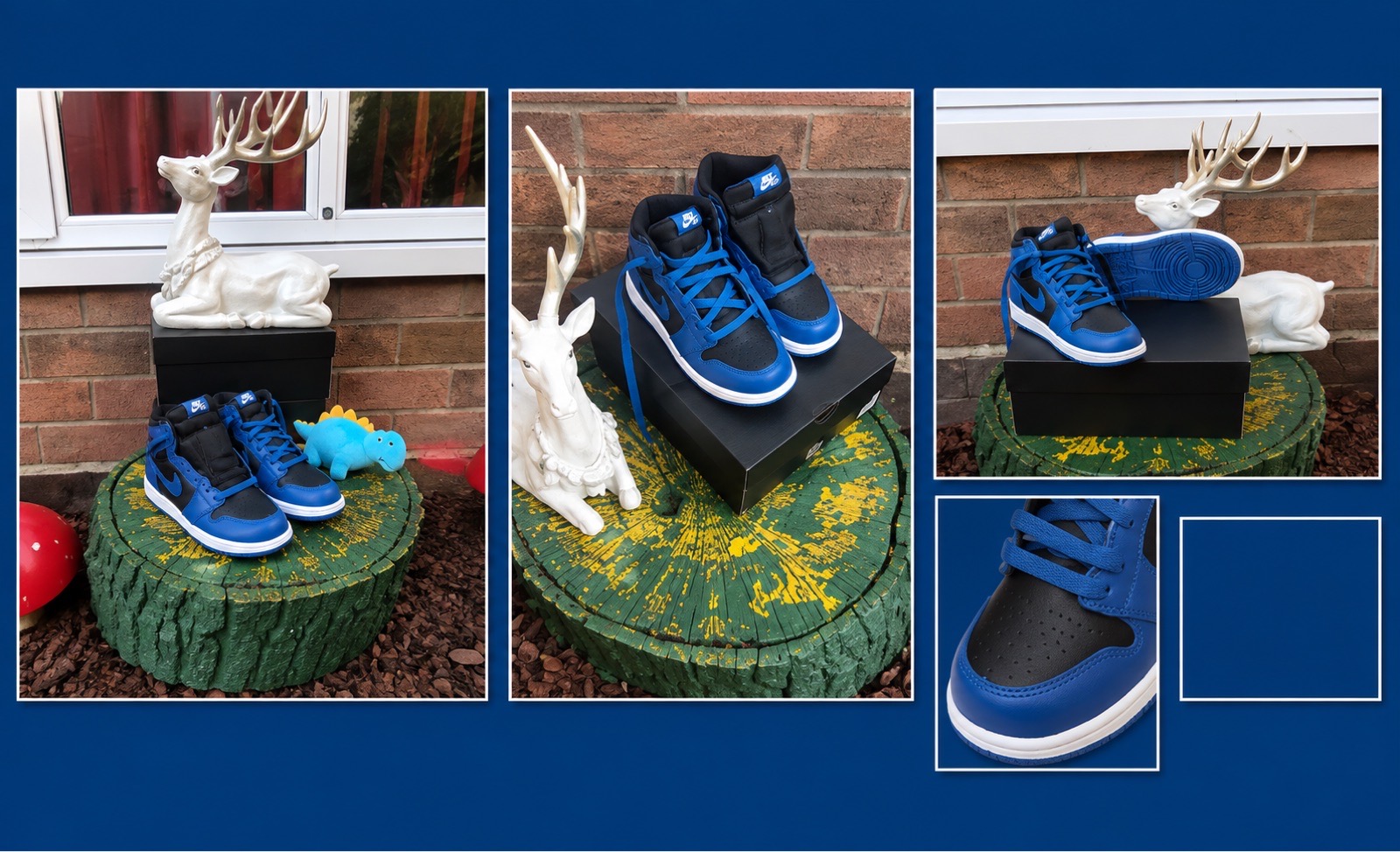 Kids Air Jordan 1 Retro High OG Dark Marina Blue/Black/White  📏 UK 9.5 | EU 27 | 16cm £90
