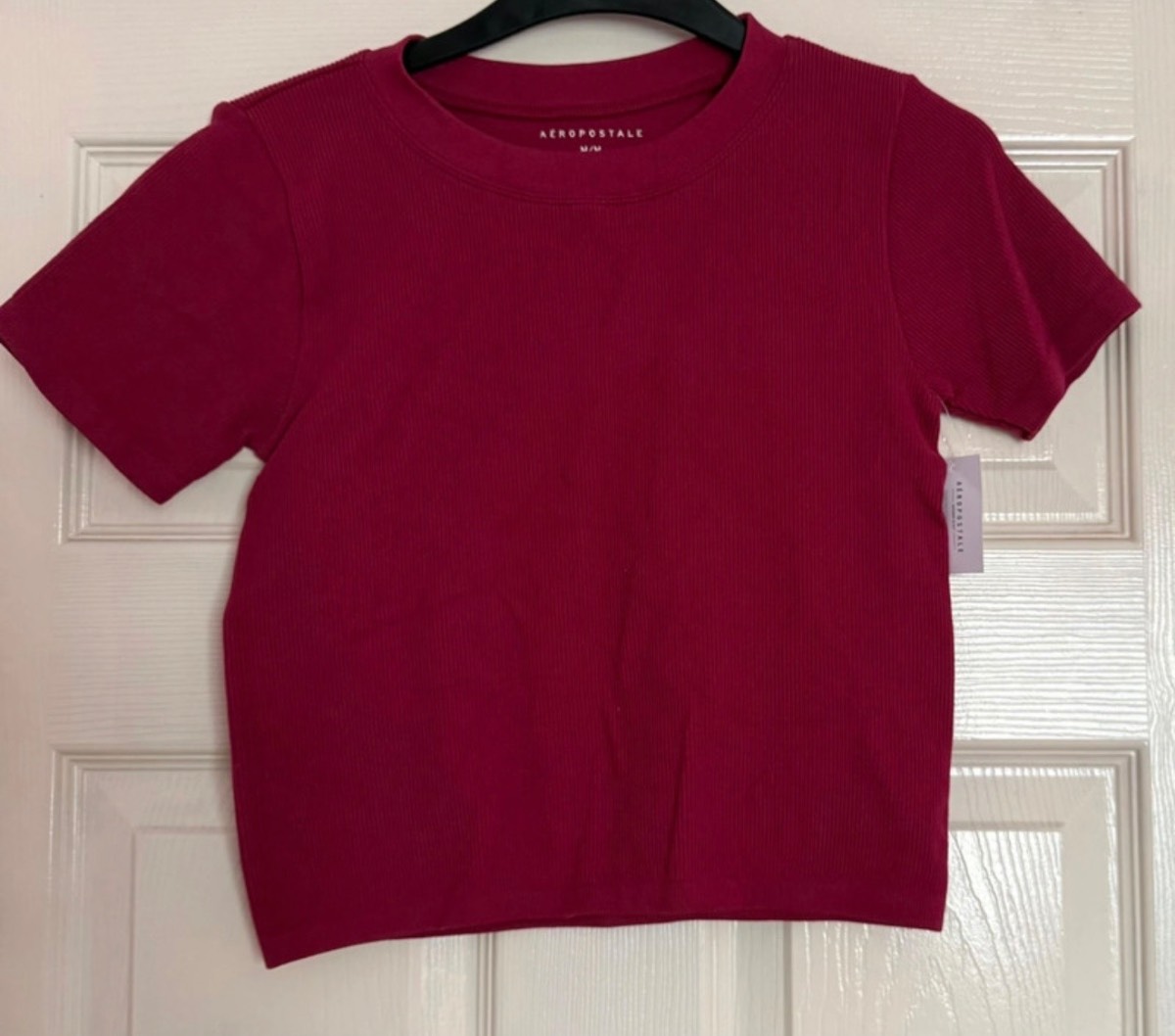 Aeropostale size medium burgundy cropped top.new