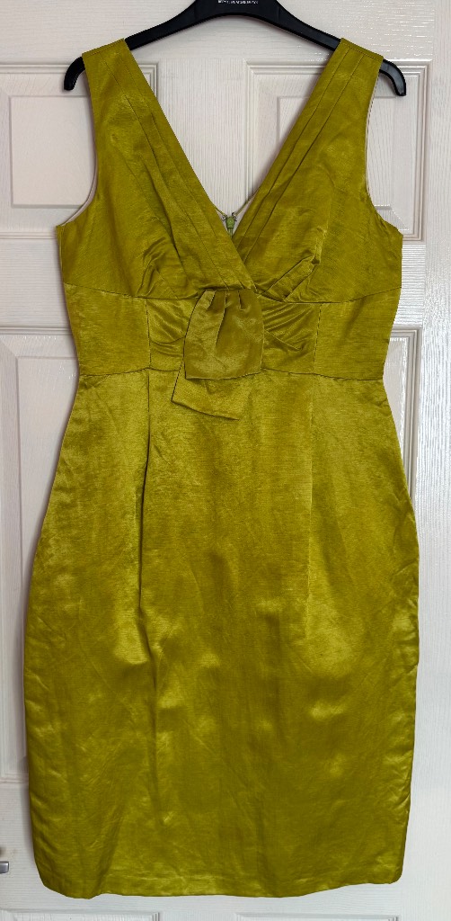 Marks and Spencer size 12 linen mix dress wedding guest/races/parties
