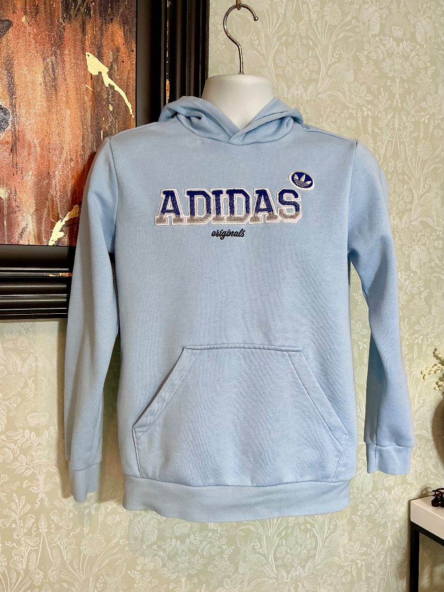 Adidas Originals Junior Hoodie in Baby Blue – Age 13-14